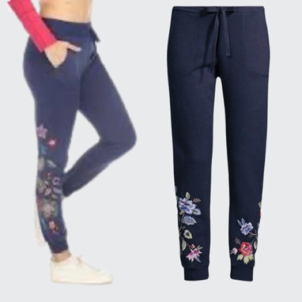 JOHNNY WAS  Embroidered Jogger Casual Pant - Picture 2 of 7
